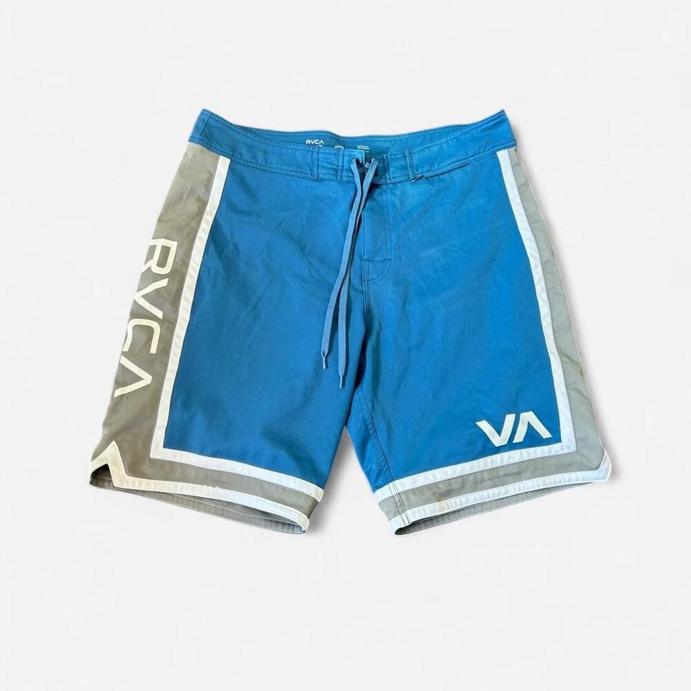 RVCA insane core y2k baggy over the knee fit surf trunks